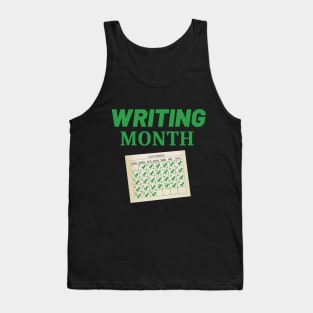 November is Writing Month Tank Top